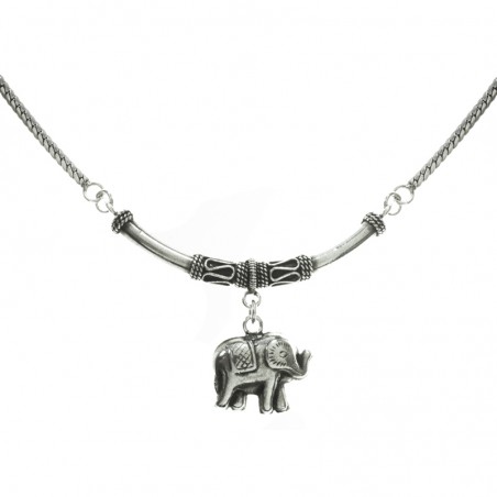 Collar balinés elefante Plata de Ley 925
