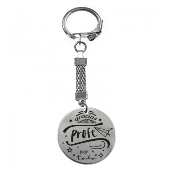 Llavero día del profesor acero inoxidable