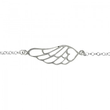 Tobillera ala calada Plata de Ley 2