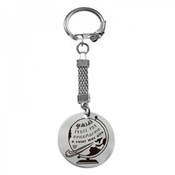 10 llaveros día del profesor con expositor de regalo