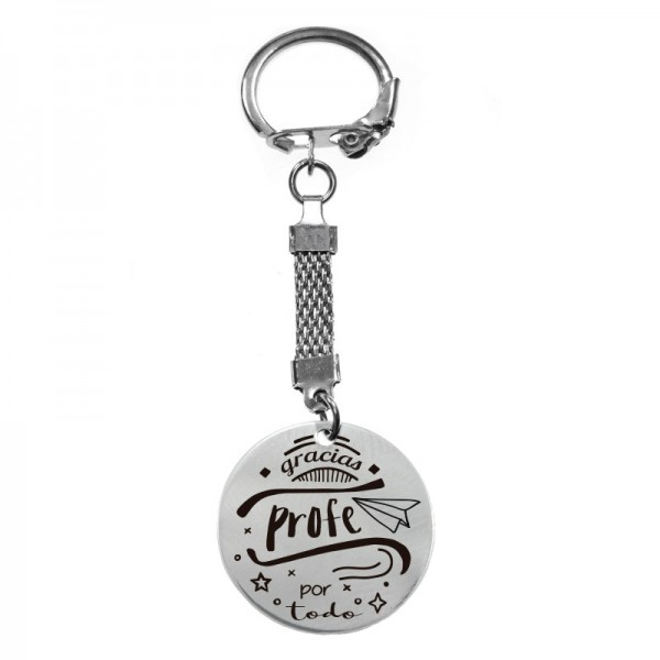 10 llaveros día del profesor con expositor de regalo