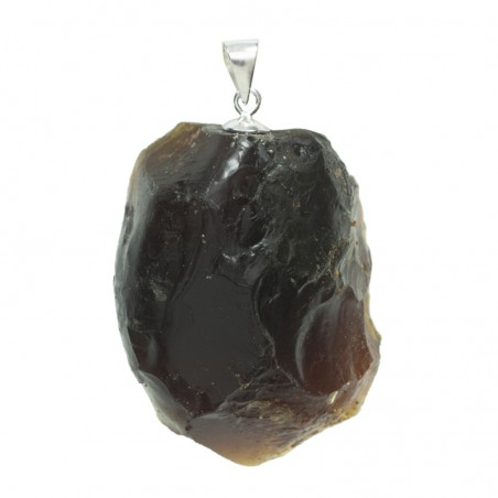 Colgante de ámbar original con drop de Plata de Ley