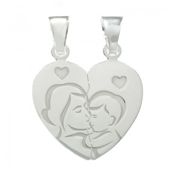 Colgante madre e hij@ Plata de Ley 2