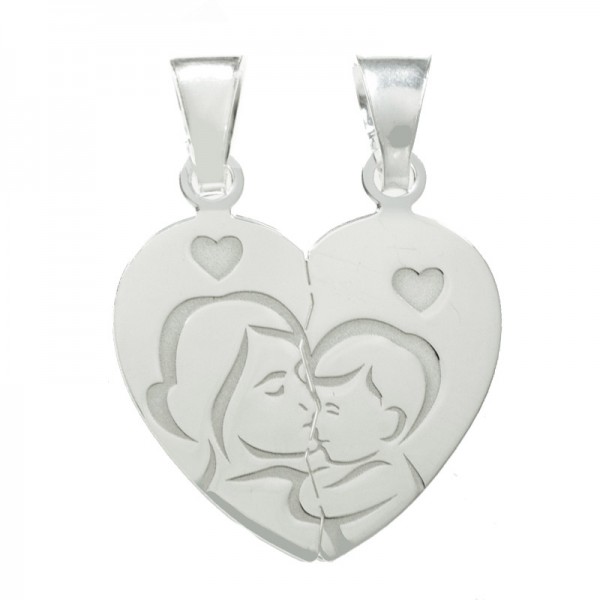 Colgante madre e hij@ Plata de Ley