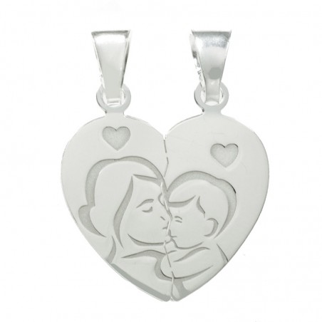Colgante madre e hij@ Plata de Ley