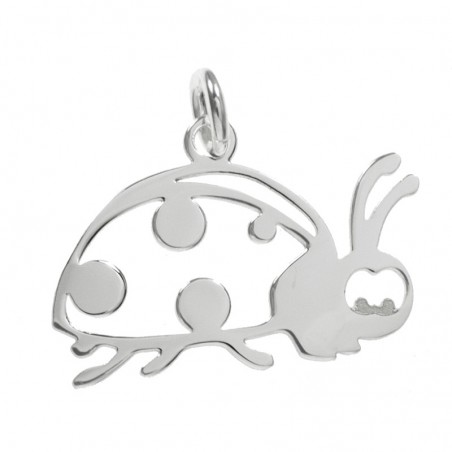 Colgante mariquita Plata de Ley