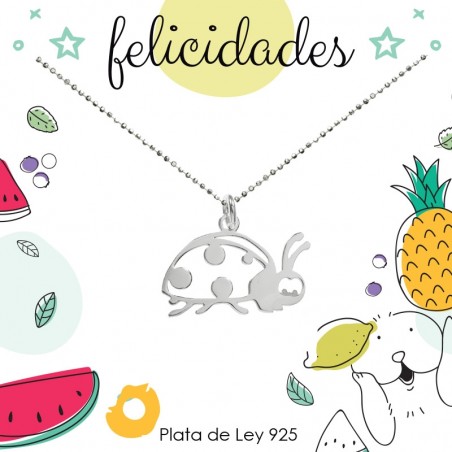 Collar mariquita Plata de Ley