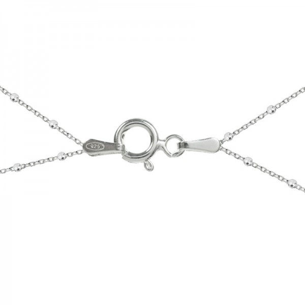 Pulsera doble con bolitas Plata de Ley