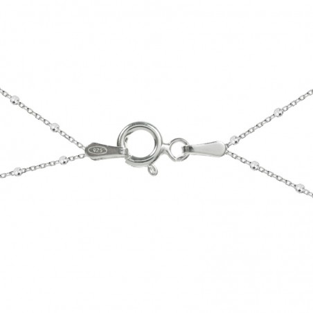 Pulsera doble con bolitas Plata de Ley