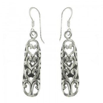 Pendientes oxidados Plata de Ley 925