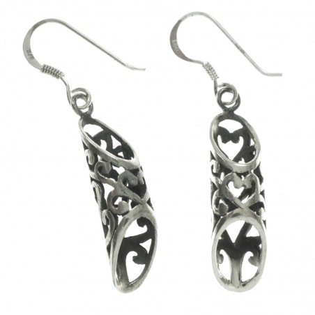 Pendientes oxidados Plata de Ley 925