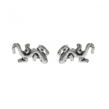 Pendientes mini salamandra Plata de Ley 925
