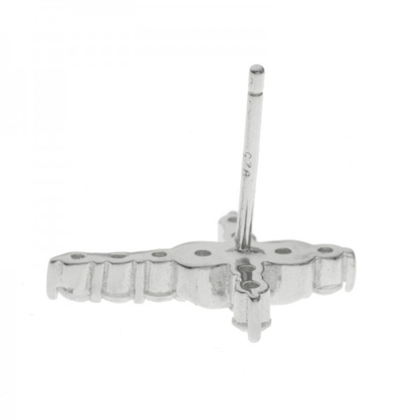 Pendientes cruz con infinito Plata de Ley 925