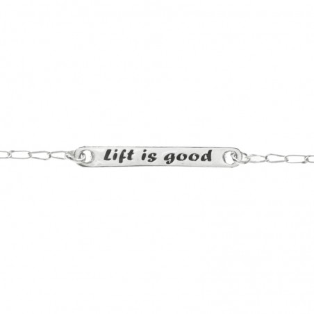 Pulsera Lift is good Plata de Ley