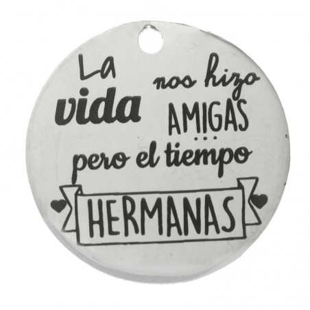 Colgante grabado Plata de Ley 925