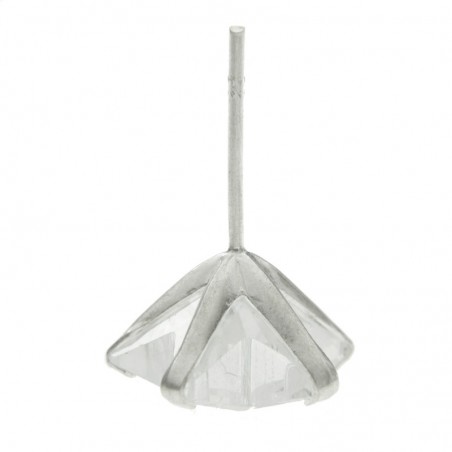 Pendientes estrella circonita Plata de Ley 925