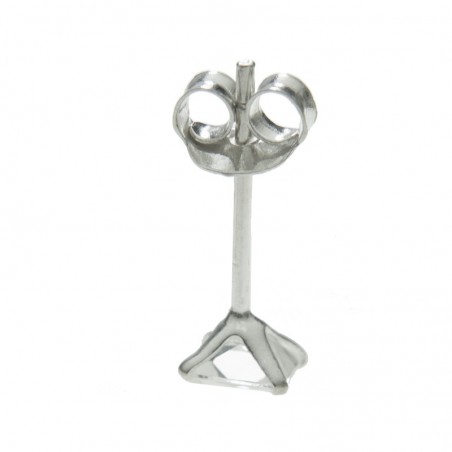 Pendientes cuadrado con circonita Plata de Ley 925 - Karissma