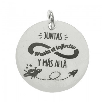 Colgante grabado Plata de Ley 925