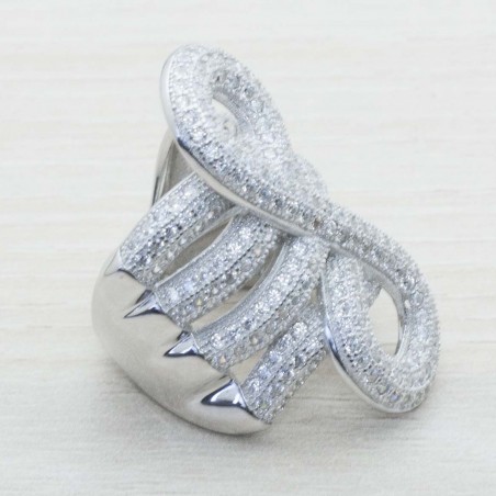 Anillo infinito microsetting Plata de Ley 925
