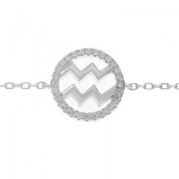 Pulsera Acuario Plata de Ley 925