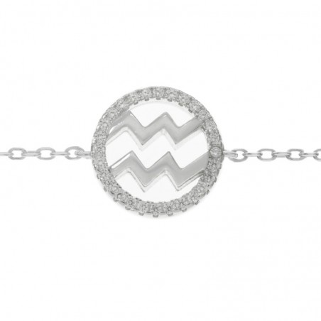 Pulsera Acuario Plata de Ley 925