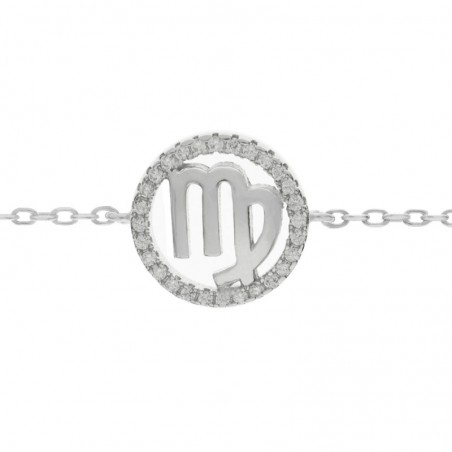 Pulsera Virgo Plata de Ley 925