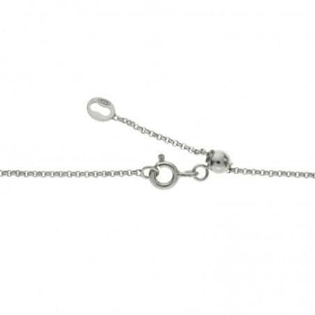 Cadena roló rodio 100% ajustable