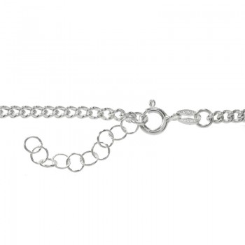 Cadena ajustable eslabón 1 + 1 Plata de Ley 925 2