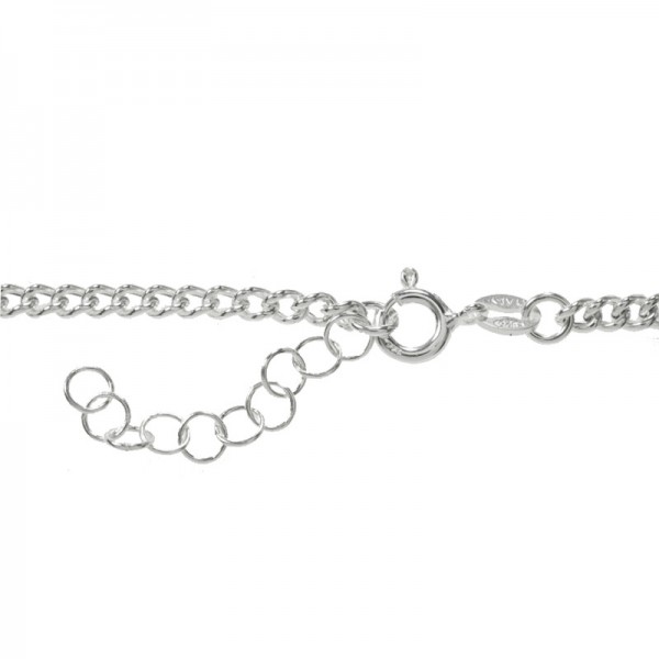 Cadena ajustable eslabón 1 + 1 Plata de Ley 925