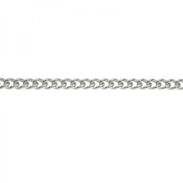 Cadena ajustable eslabón 1 + 1 Plata de Ley 925