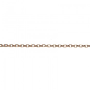 Cadena chapada en Oro biselada diamantada Plata de Ley 925 2