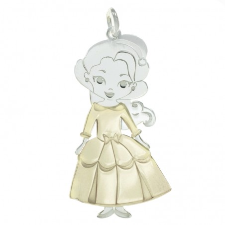 Colgante niña con vestido Plata de Ley