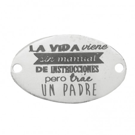 Pulsera papá con mensaje Plata de Ley 925