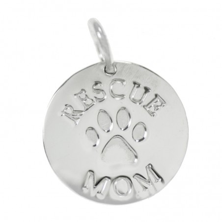 Chapa para grabar nombre de mascota Plata de Ley 925