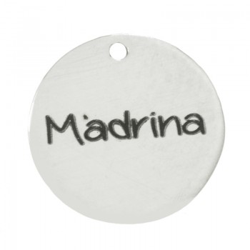 Chapa madrina para grabar Plata de Ley 925