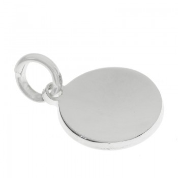 Chapa bombé gruesa Plata de Ley 925 2