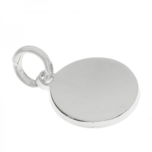 Chapa bombé gruesa Plata de Ley 925