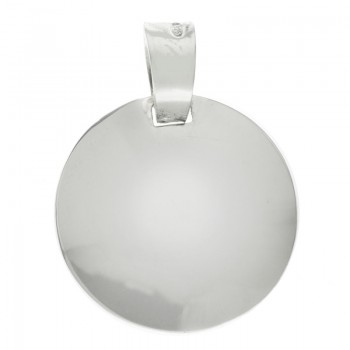 Chapa con drop para grabar Plata de Ley 925