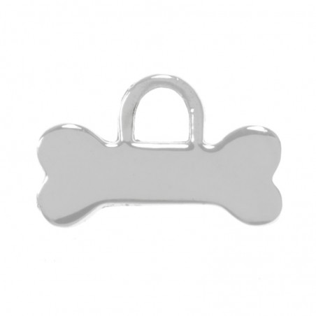 Colgante para grabar nombre de mascota Plata de Ley 925