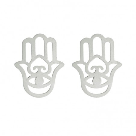 Pendientes mano de Fátima plana
