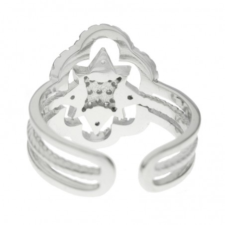 Anillo estrella ajustable Plata de Ley 925