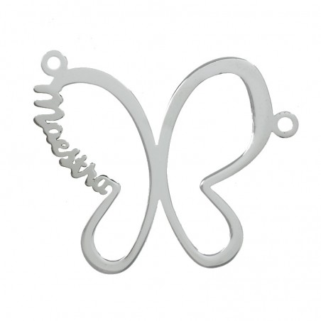 Entrepieza mariposa Maestra Plata de Ley 925