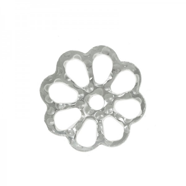 Casquilla XL flor calada Plata de Ley 925