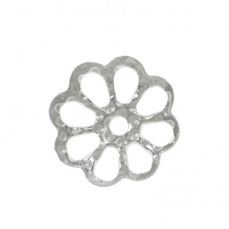 Casquilla XL flor calada Plata de Ley 925