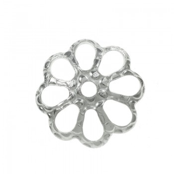 Casquilla XL flor calada Plata de Ley 925