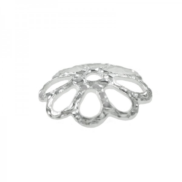 Casquilla XL flor calada Plata de Ley 925
