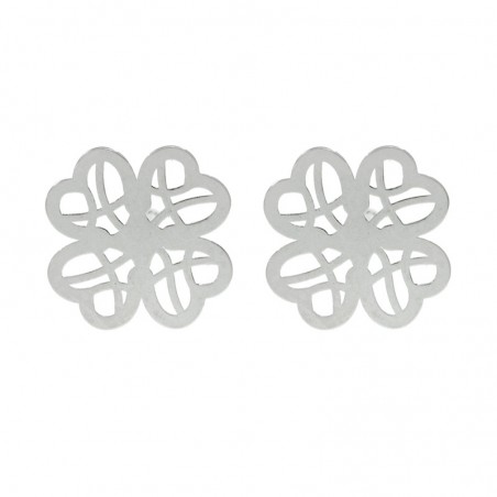 Pendientes trébol de la Suerte calado