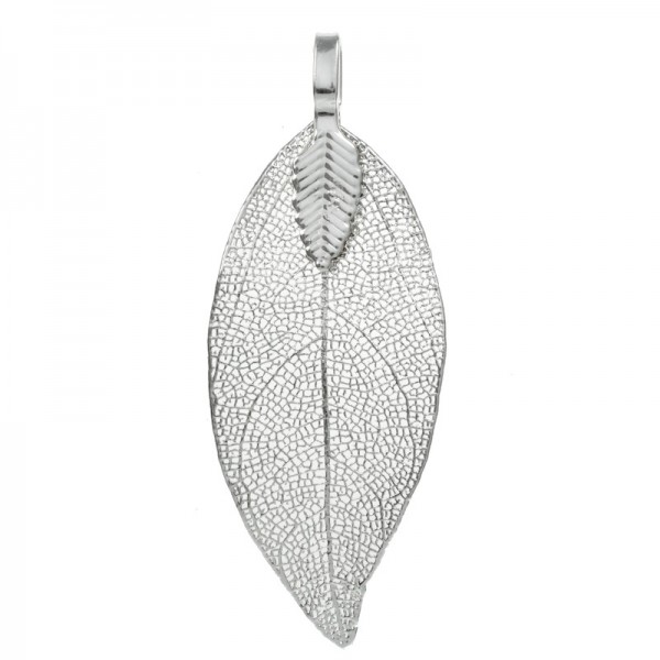 Pendientes hoja natural