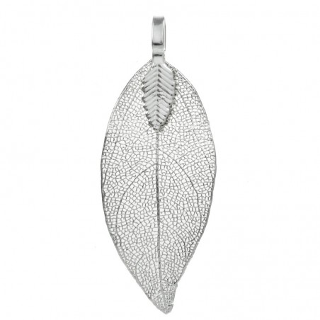 Pendientes hoja natural