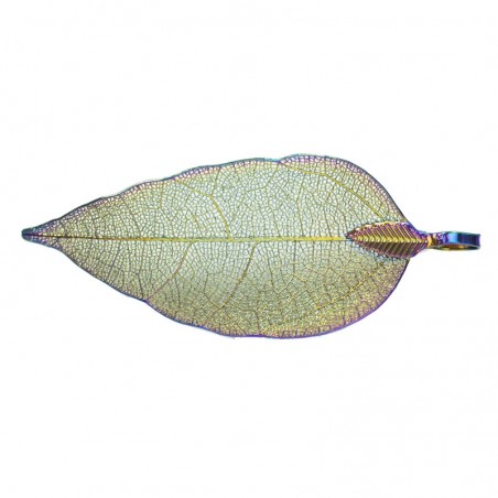 Pendientes hoja natural